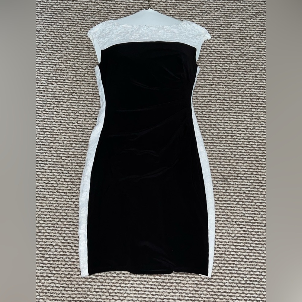 Chaps Dress - Size M - Black